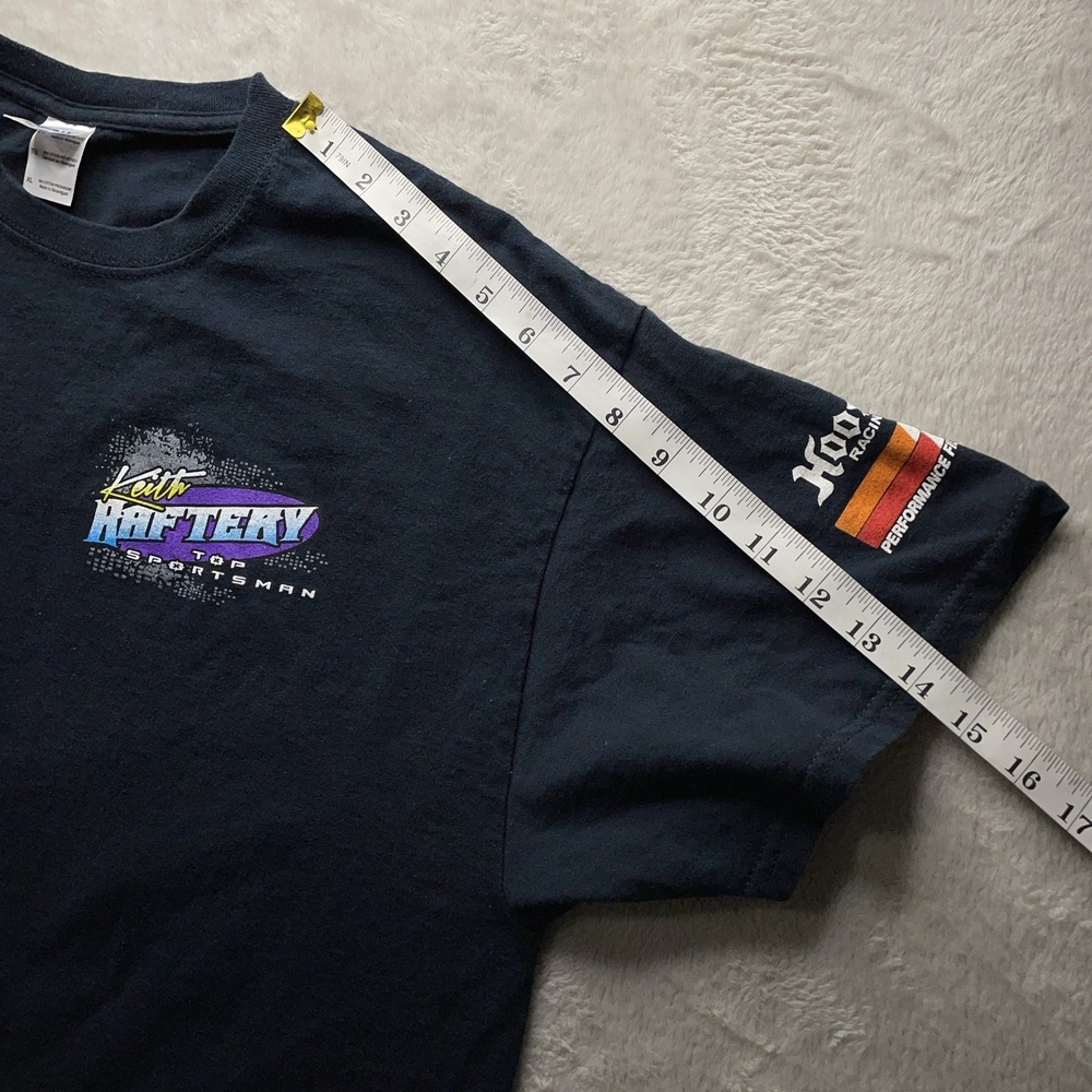 Vintage Y2K Raftery Motorsports Racing Shirt Mens XL Hot Rod Flame Graphic Tee - Picture 13 of 15